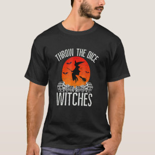 Halloween kastar Dice Witches Bunco T Shirt
