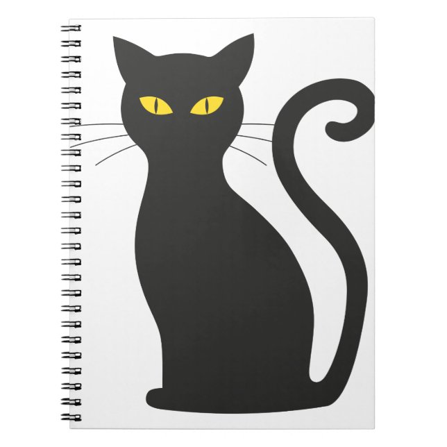 Halloween-katt Anteckningsbok (Framsidan)