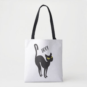 Halloween katt. BU! - "Fest- eller trick" trend Tygkasse