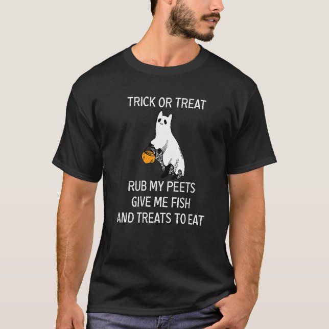Halloween Katt Bus eller Buss Gnu mina Tassar T Shirt (Framsida)