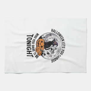 Halloween Katt Citat Skum Pumpa Häxa Gravyr Kökshandduk