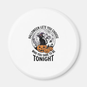 Halloween Katt Citat Skum Pumpa Häxa Gravyr Magnet