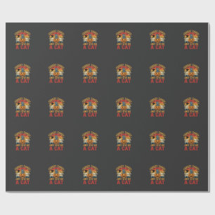 Halloween Katt Glöm Godis Ge Mig En Katt_1 Presentpapper