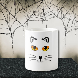 Halloween-katt Kaffemugg