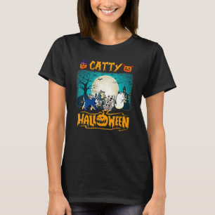 Halloween Katt Kläder 1 T Shirt
