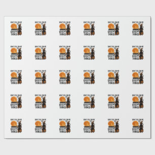 Halloween Katt Kusliga Saker Rolig Häxa_1 Presentpapper