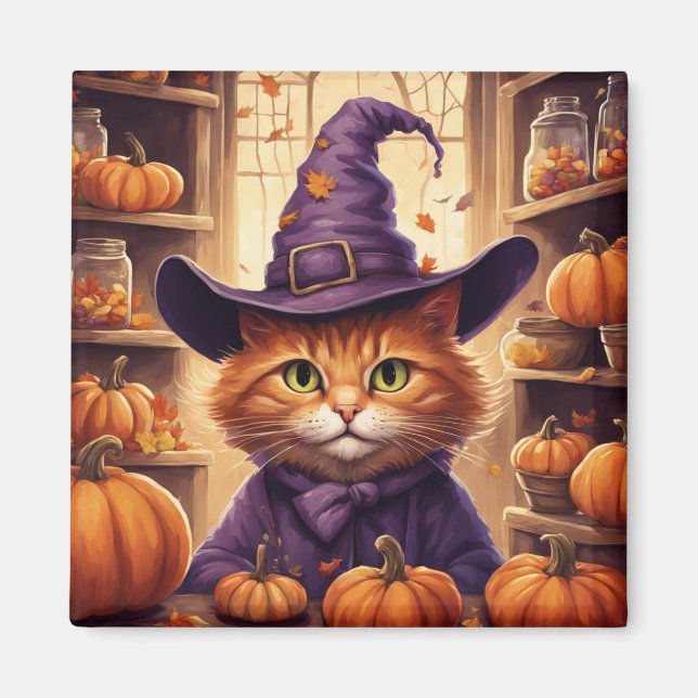 halloween katt magnet (Framsidan)