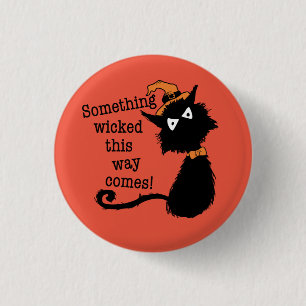 Halloween-katt - nåt har hänt på det här sättet knapp
