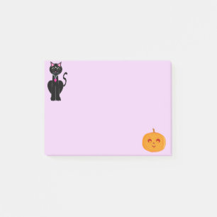Halloween Katt och Pumpa Post-it Block