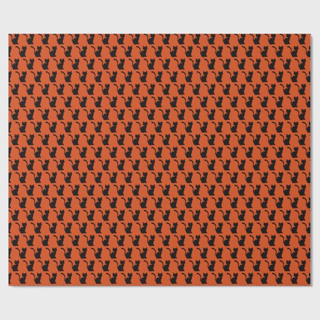 halloween katt presentpapper (Platt)