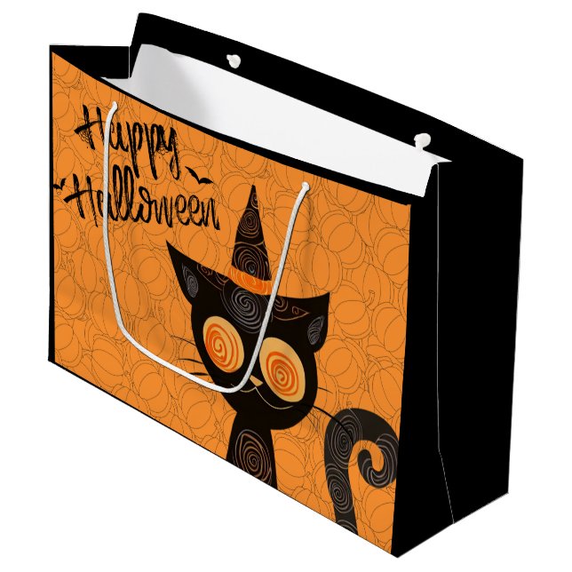 Halloween/katt/pumpa/höst  (Framsidan Vinklad)