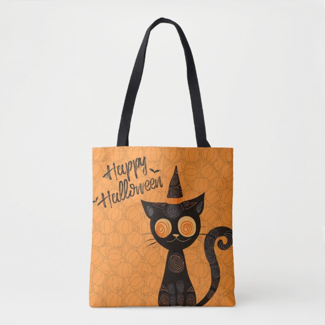 Halloween/katt/pumpkin/fall Tygkasse (Framsida)