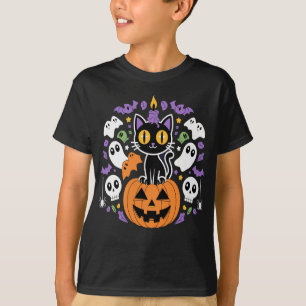 Halloween-katt - Spooky black Cat T Shirt