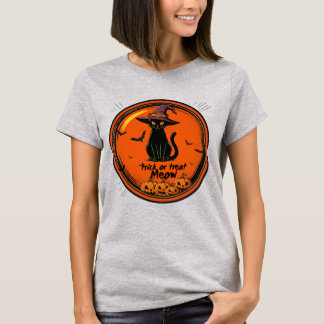 Halloween katt t shirt