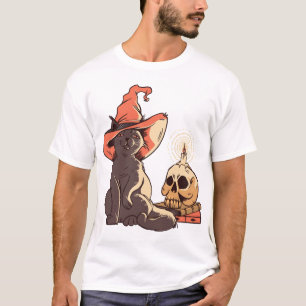 Halloween katt t shirt
