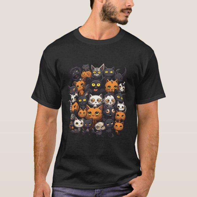 halloween-katt t shirt (Framsida)