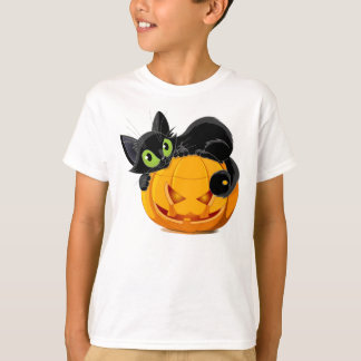 Halloween katt t shirt