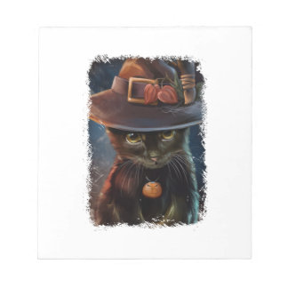 Halloween Katt T-shirt Anteckningsblock