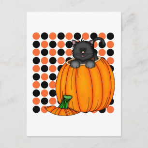 Halloween Katt T-shirts och presenter Vykort