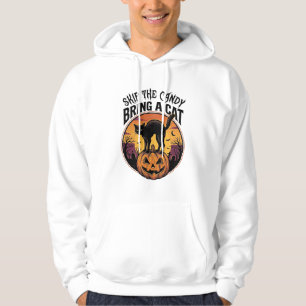 Halloween Katt Tröja för Skum Katt Älskare Present Hoodie