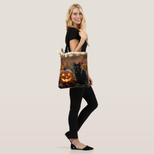 Halloween. Katt Tygkasse