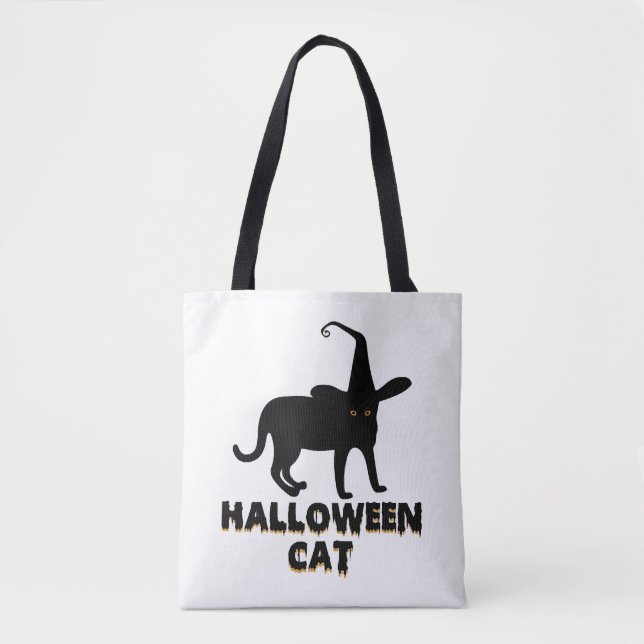 Halloween-katt Tygkasse (Framsida)