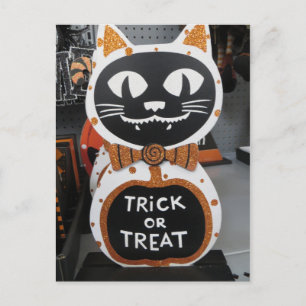Halloween Katt Vykort
