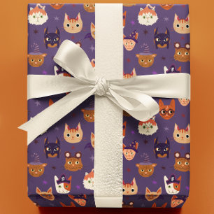 Halloween-katter i Costume Presentpapper