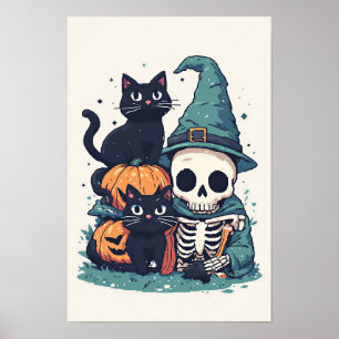 Halloween Katter Poster