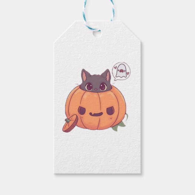 halloween-katter presentetikett (Framsidan)
