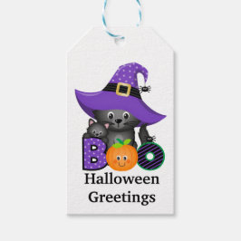 Halloween Katter Presentetikett