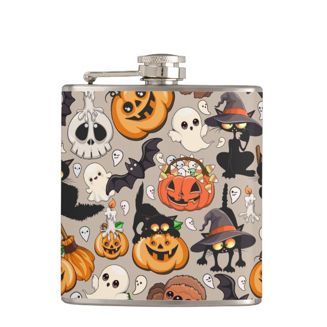 Halloween Katter Rolig Party Fickplunta (Framsidan)