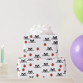 Halloween-katter Svällning Papper Presentpapper