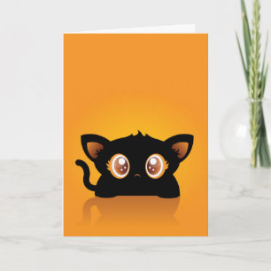 Halloween-kattkort Kort