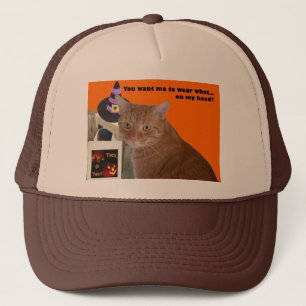 Halloween Kattunge - Bära Vad Truckerkeps
