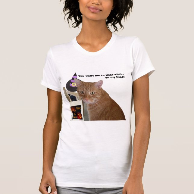 Halloween Kattunge Bära What Womens Tee Shirt (Framsida)