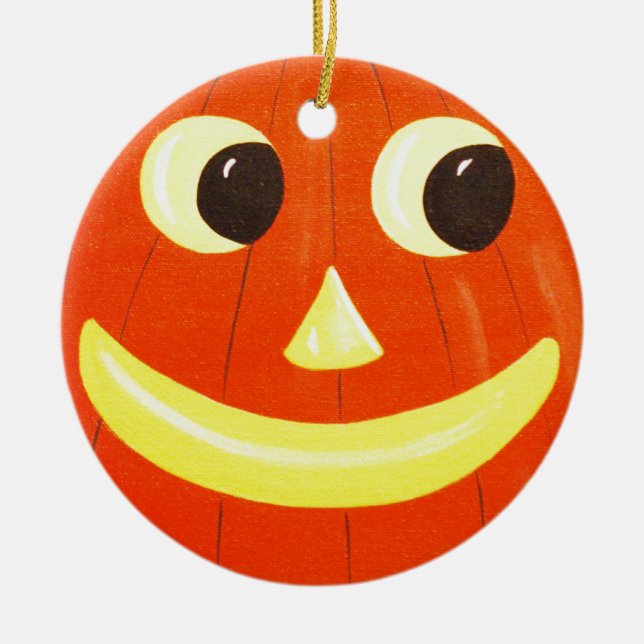 Halloween Kattunge Kattunge Julgransprydnad Keramik (Framsidan)