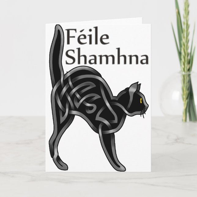 Halloween kattunge kort (Framsida)