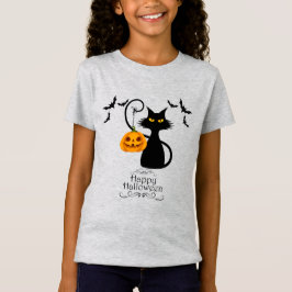 Halloween Kattunge med Pumpkin T Shirt