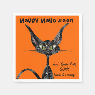Halloween Kattunge Pappersservett