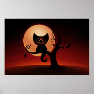 Halloween kattunge poster