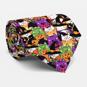 Halloween Kawaii Cat Mönster Slips