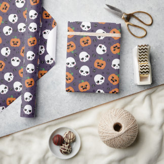 Halloween Kawaii Pattern Presentpapper