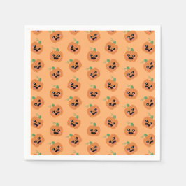 Halloween Kawaii Pumpamuster Pappersservett