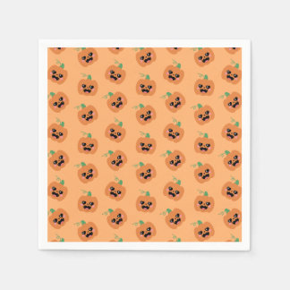Halloween Kawaii Pumpamuster Pappersservett