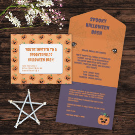 Halloween Kawaii Pumpkins Mönster
