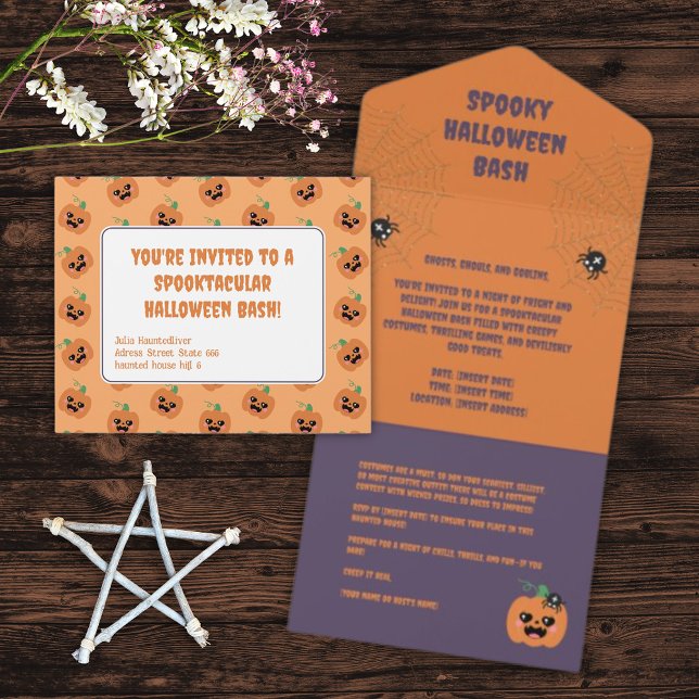 Halloween Kawaii Pumpkins Mönster (Skapare uppladdad)