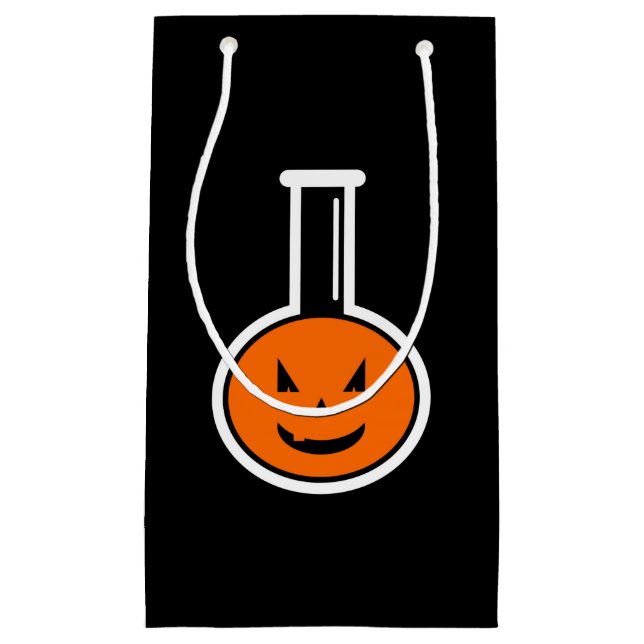 Halloween kemi pumpa presentpåse (Framsidan)