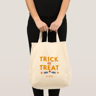 Halloween Kids Bus eller godis Candy Tygkasse