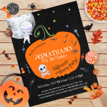 Halloween Kids Costume Party budgetinbjudan